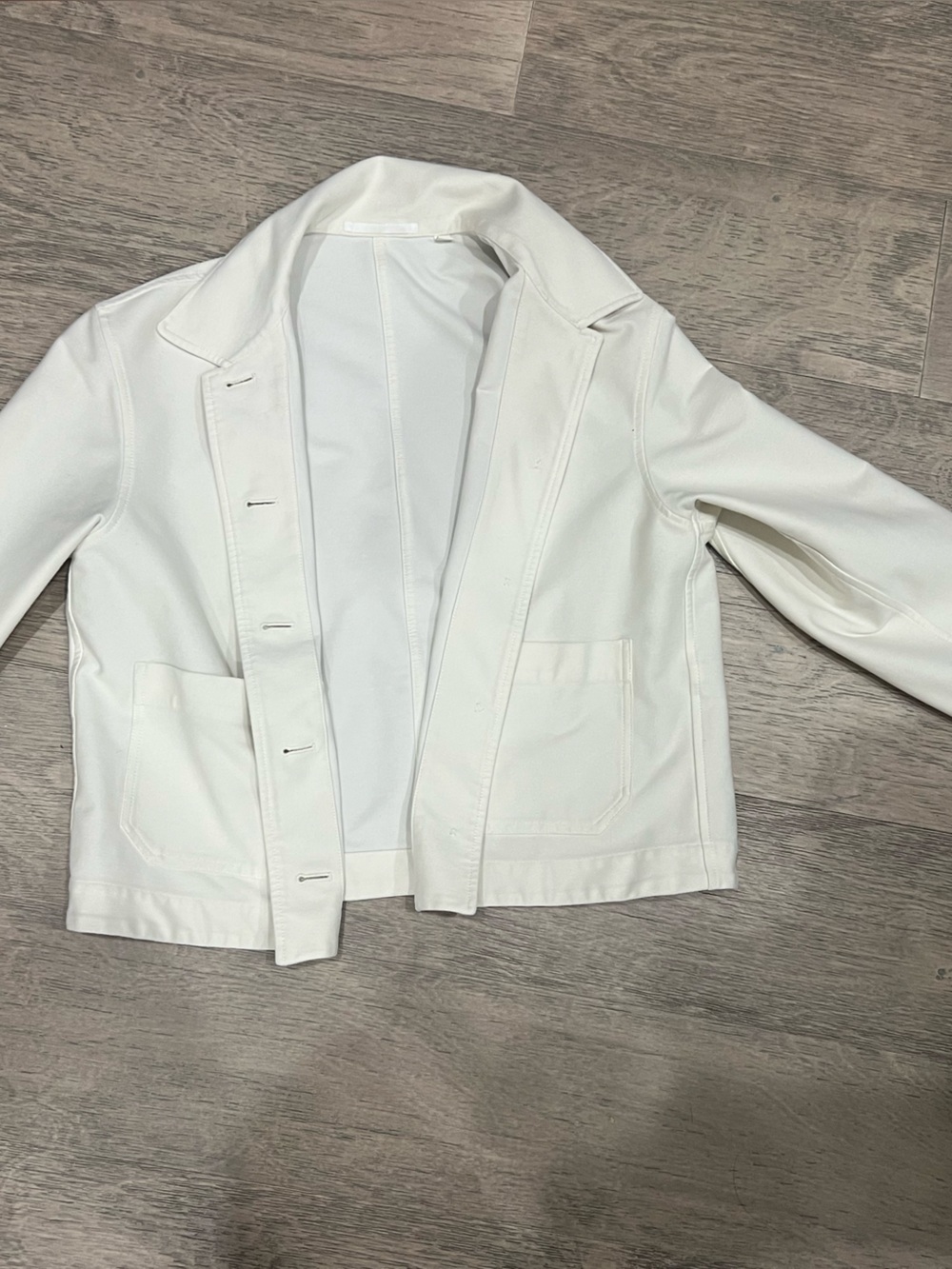 Uniqlo White Utility Jacket